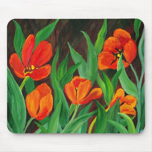Tapis De Souris Tulipes rouges (Devant)