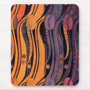 Tapis De Souris Tulipes stylisées Art Nouveau - Mousepad