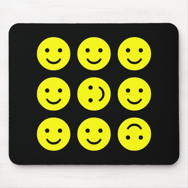 Tapis De Souris Tumbling - Sur Noir (Devant)