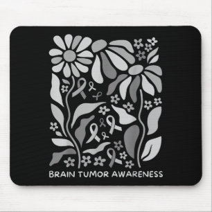 Tapis De Souris Tumeur cérébrale sensibilisation porter gris en ma
