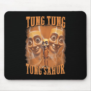 Tapis De Souris Tung Tung Tung Sahur drôle Mème Brainrot Humour Ge