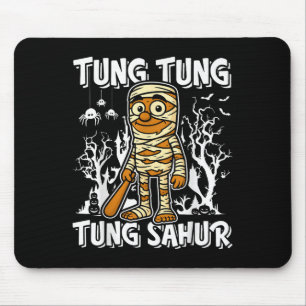 Tapis De Souris Tung Tung Tung Sahur Halloween Momie Cerveau Itali