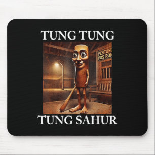 Tapis De Souris Tung Tung Tung Sahur Italien Brainrot mème drôle