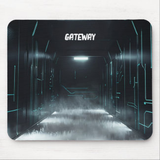 Tapis De Souris Tunnel Cyber Futuriste Mousepad