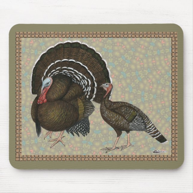 Tapis De Souris Turkeys Standard Bronze Portrait (Devant)
