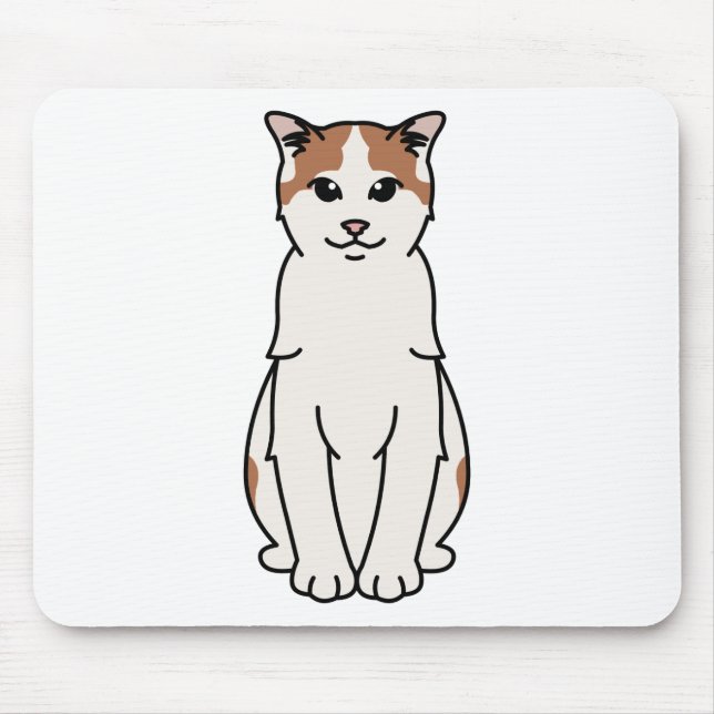 Tapis De Souris Turkish Van Cat Cartoon (Devant)