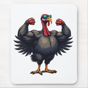 Tapis De Souris Turquie Bodybuilding Thanksgiving Day Gym entraîne
