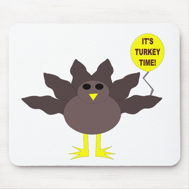 Tapis De Souris Turquie Heure Thanksgiving Mousepad (Devant)