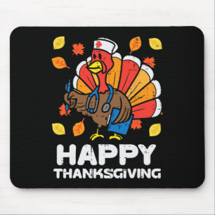 Tapis De Souris Turquie Infirmière Bon thanksgiving Scrub ICU ER R
