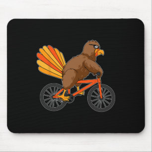 Tapis De Souris Turquie vélo vélo d'appartement Thanksgiving Day C