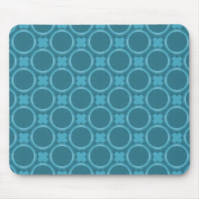 Tapis De Souris Turquoise charme Quirky Mousepad (Devant)