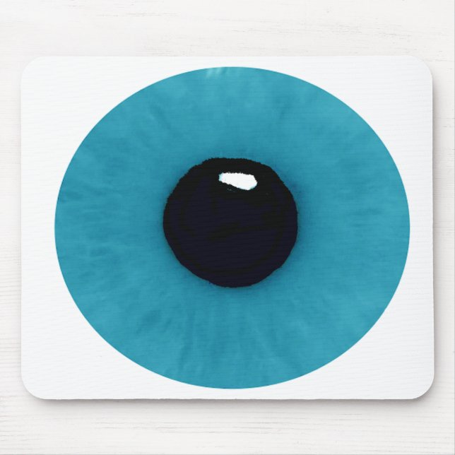 Tapis de souris turquoise de globe oculaire (Devant)