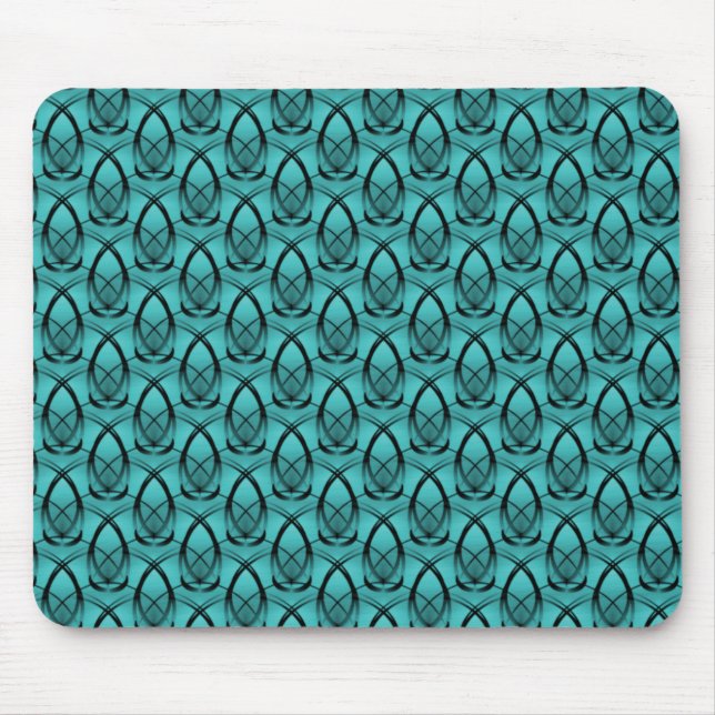 Tapis De Souris Turquoise Fashion Forward Mousepad (Devant)