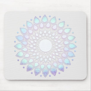 Tapis De Souris Turquoise Lotus Flower Mandala