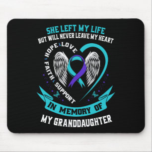 Tapis De Souris Turquoise Purple Suicide Sensibilisation Chemise P