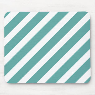 Tapis De Souris Turquoises bandes blanches