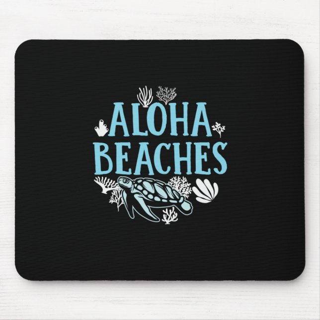Tapis De Souris Turtle Lover | Plages Aloha (Devant)