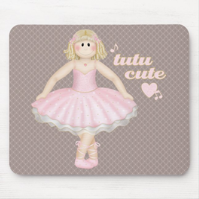 Tapis De Souris Tutu Cute (Blonde) - Mousepad (Devant)