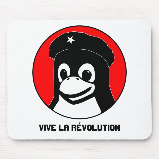 Tapis De Souris Tux Guevara, La RÃ©volution de Vive (Devant)