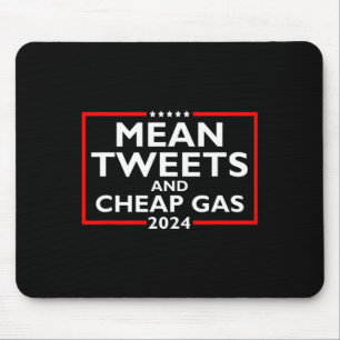 Tapis De Souris Tweets Et Gaz Bon Marché Drôle Élections Pro-Trump