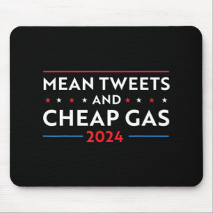 Tapis De Souris Tweets Moyens Et Gaz Bon Marché Fun 2024 Pro Trump