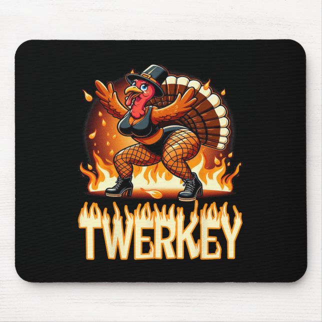 Tapis De Souris Twerkey Squad Twerner Danser Danseuse Drôle Turqui (Devant)
