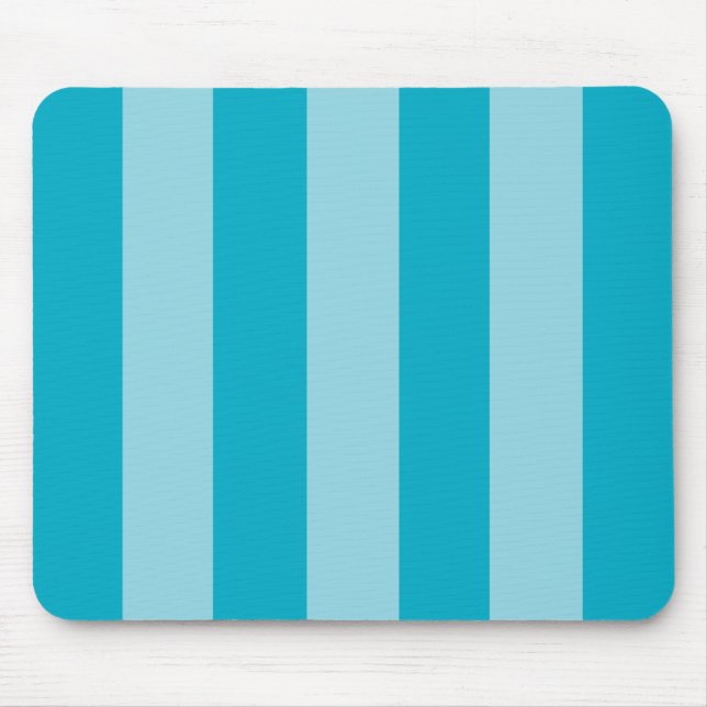 Tapis De Souris Two Blue Hues Striped  (Devant)