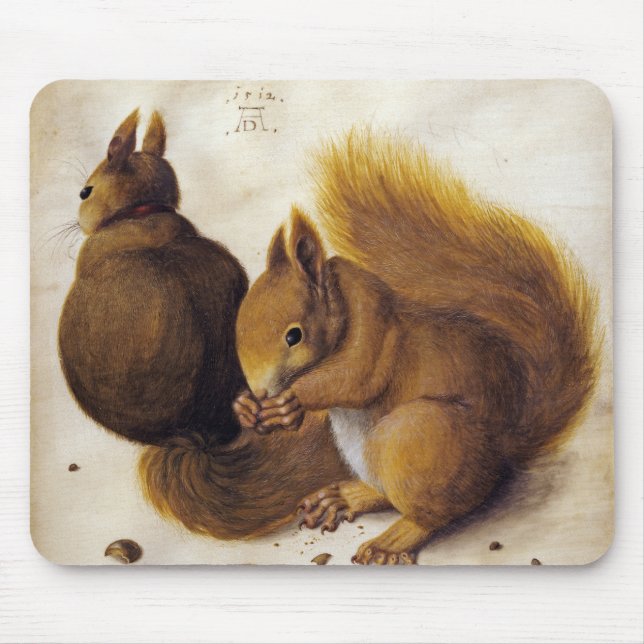 Tapis De Souris Two Red Squirrels (by Albrecht Dürer) (Devant)