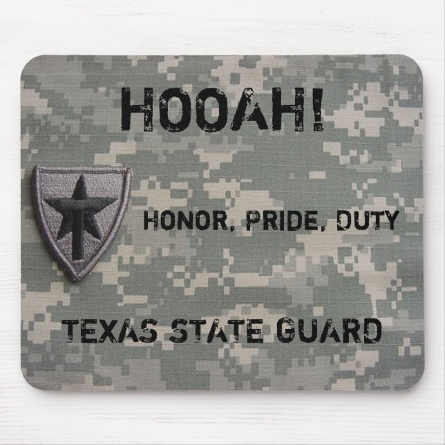 Tapis De Souris TXSG HOOAH ! , Honneur, fierté, devoir, - mousepad (Devant)