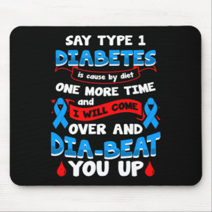 Tapis De Souris Type 1 Sensibilisation au diabète 1