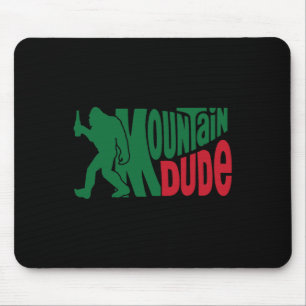 Tapis De Souris Type de montagne drôle Bigfoot Sasquatch Cadeau de