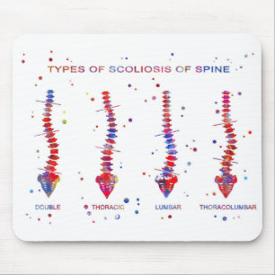 Tapis De Souris Type de scoliose d'épine