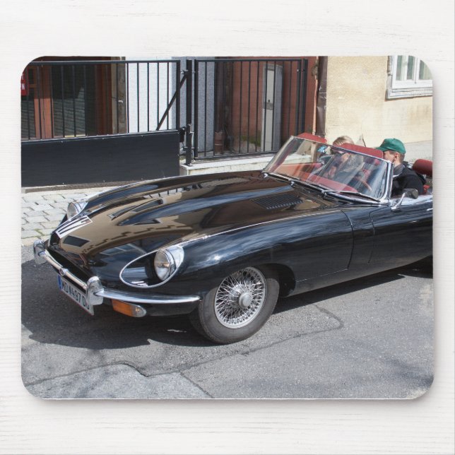 Tapis De Souris Type Jaguar E noir (Devant)