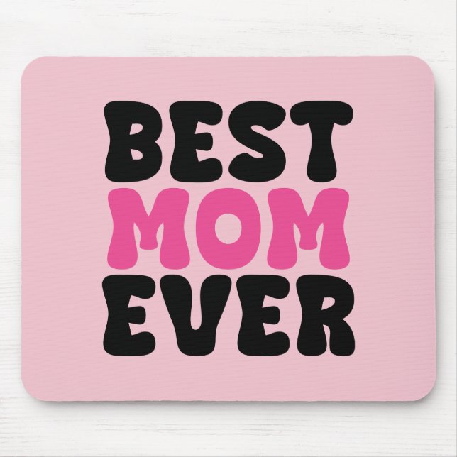 Tapis De Souris Typhographie de la meilleure maman jamais (Devant)