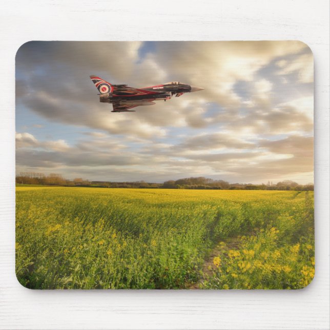 Tapis De Souris Typhoon RAF Eurofighter survolant le colza c (Devant)