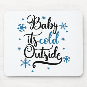 Tapis De Souris Typographie amusante Noël