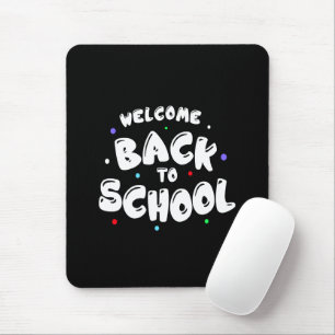 Tapis De Souris Typographie Colorée de Retour à l'École