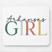 Typographie Colorée « Fille de l'Arkansas »