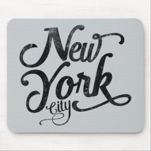 Tapis De Souris Typographie de cru de New York City