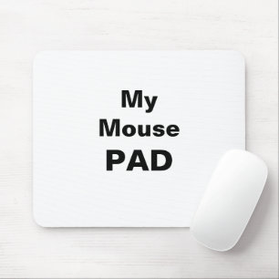Tapis De Souris Typographie de ma souris Pad