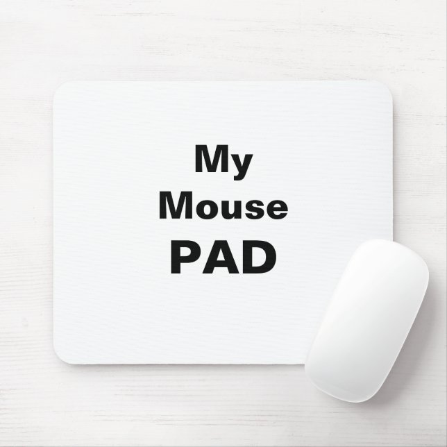 Tapis De Souris Typographie de ma souris Pad (Avec souris)