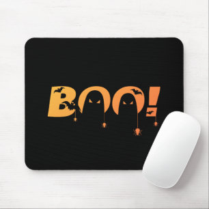 Tapis De Souris Typographie effrayante mignonne avec chauves-souri