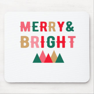 Tapis De Souris Typographie verte rouge et Brown en gras