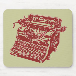 Tapis De Souris Typographie Vintage de Maroon
