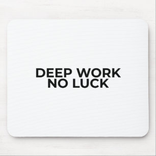 Tapis de souris typographique minimaliste Deep Wor