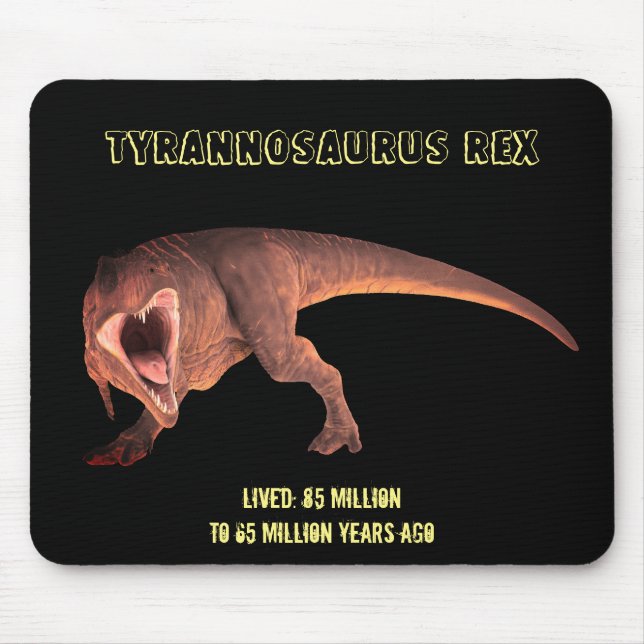 Tapis De Souris Tyrannosaurus Rex Dinosaur Mousepad (Devant)