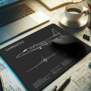Tapis De Souris U-2 Dragon Lady - Plan directeur de l'avion PD