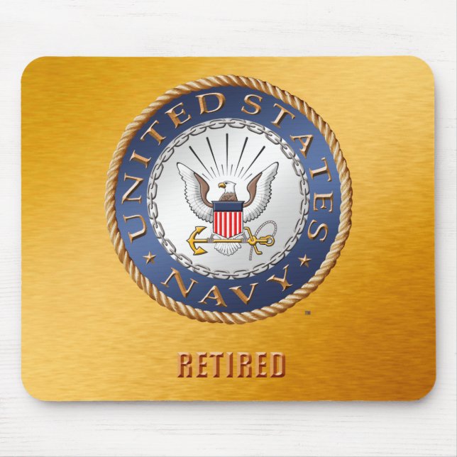Tapis De Souris U.S. Mousepad retiré par marine (Devant)