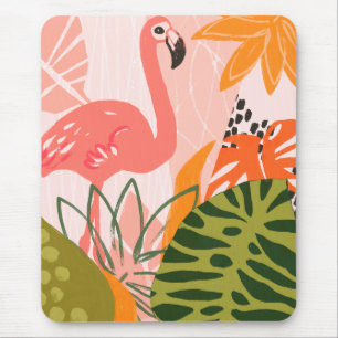 Tapis De Souris UA Flamant rose Jungle II