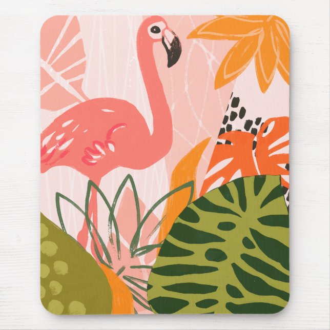 Tapis De Souris UA Flamant rose Jungle II (Devant)